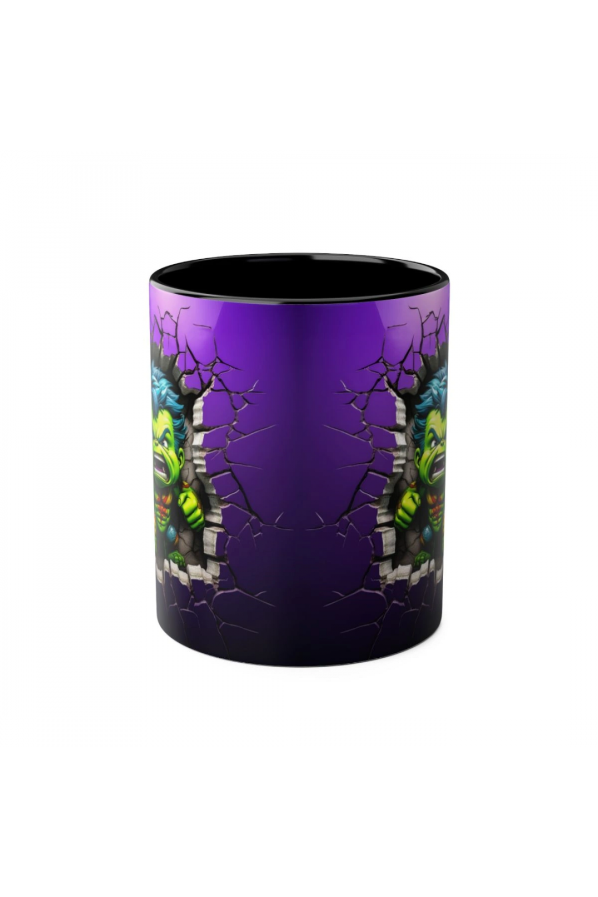 3D bebek süper kahraman baskılı kupa porselen tasarım