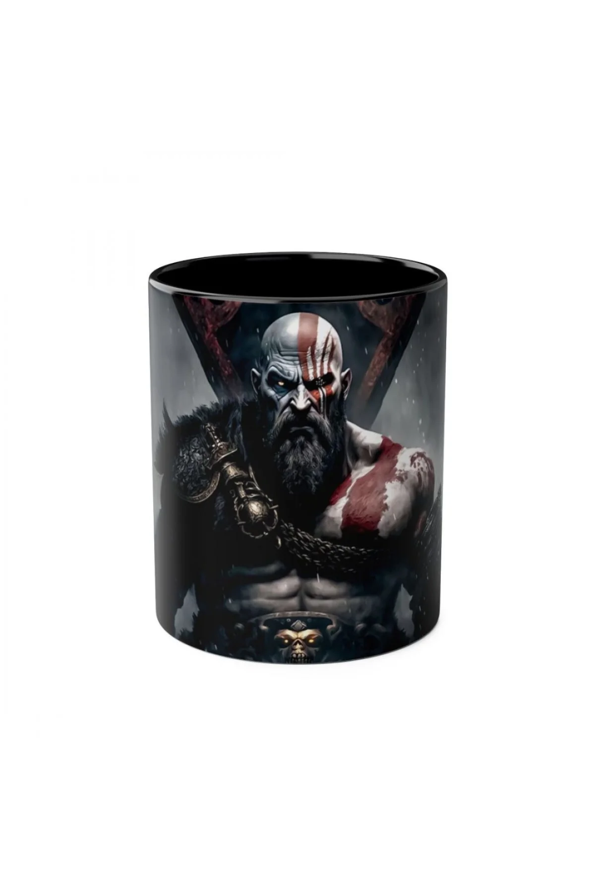 savasci tanri figurlu karanlik ozel tasarim kupa