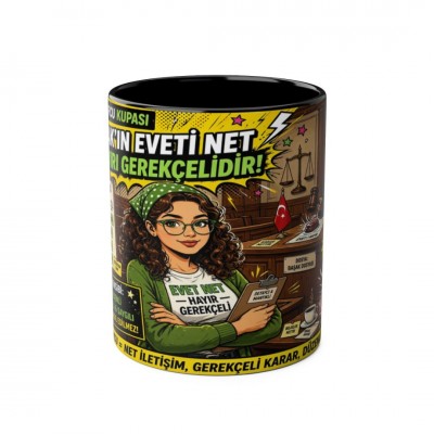 Başak Burcu Kupası - Başak'ın Eveti Net, Hayırı Gerekçelidir! Komik Seramik Kupa