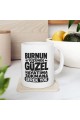Burnun yüzünde güzel hayatıma sokmana gerek yok baskılı komik kupa eğlenceli söz tasarımlı kahve kupası