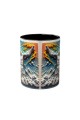 zeus firtina tanrisi mitoloji kupasi mermer heykel 3d tasarim siyah kulplu kupa