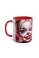 Bebek Harley Quinn Desenli Baskılı Kupa Bardak özel tasarım kupa