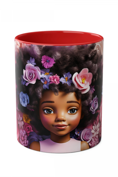 3D Afro Little Girl Kupa