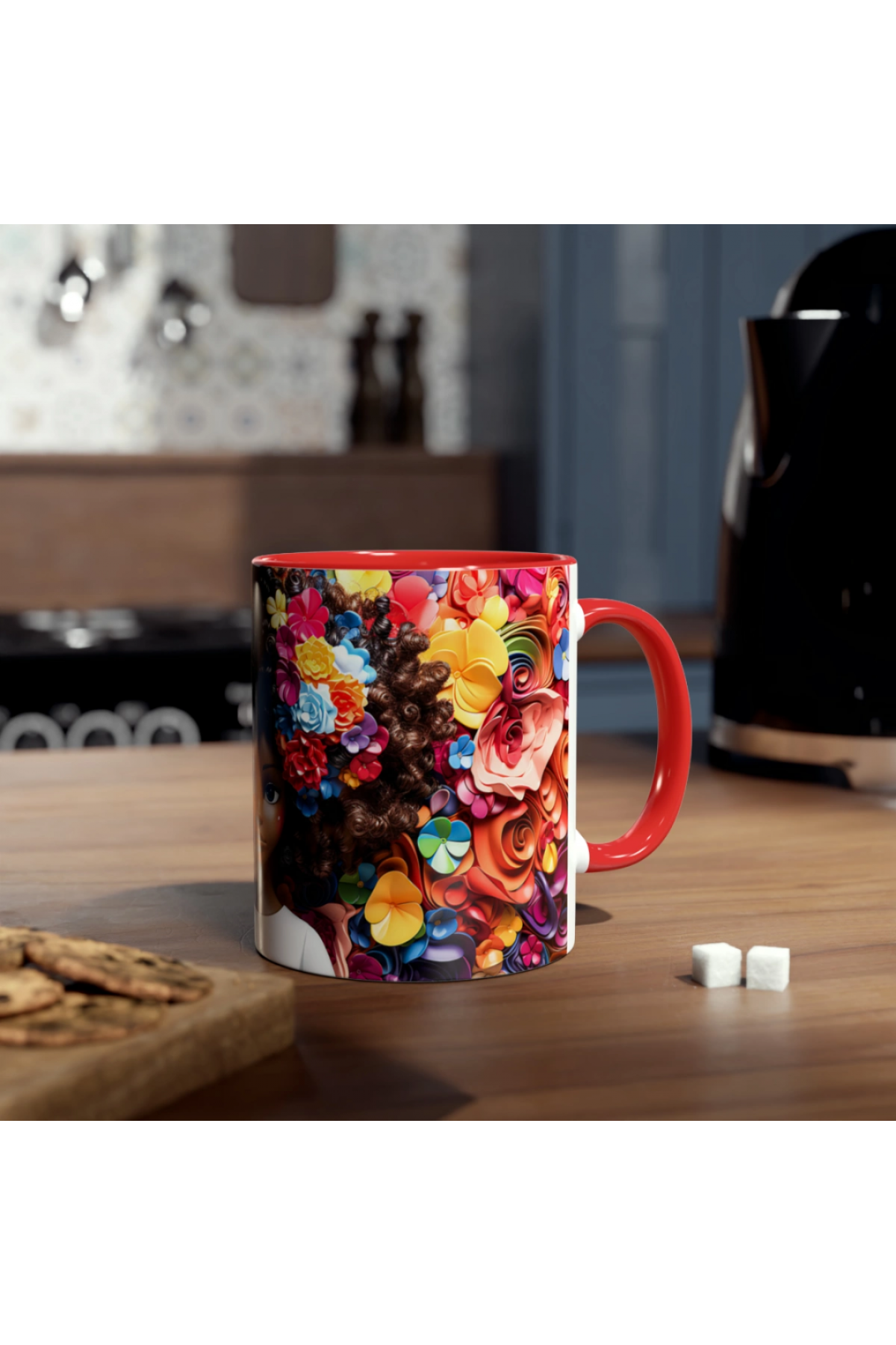 3D Afro Little Girl Kupa