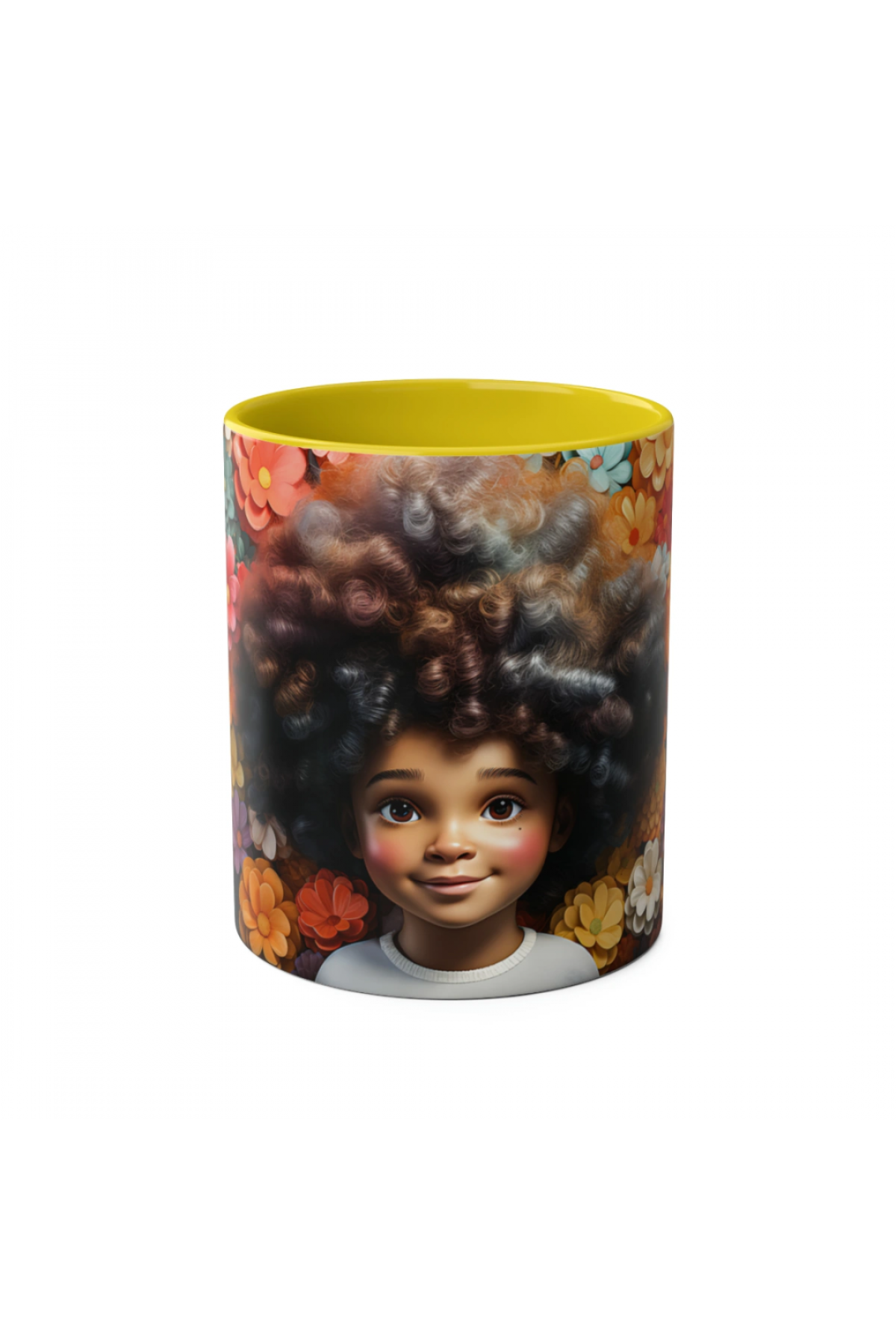 3D Afro Little Girl Kupa