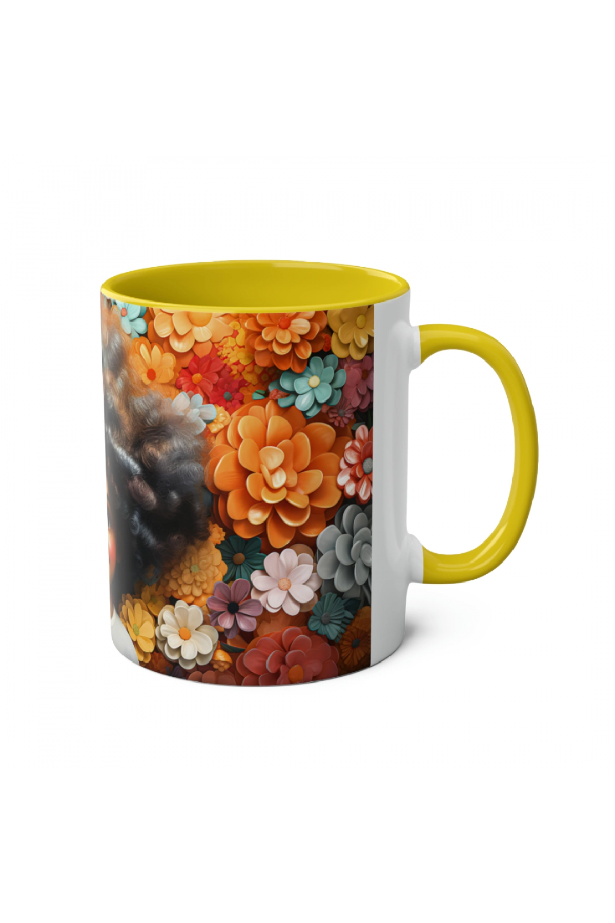 3D Afro Little Girl Kupa