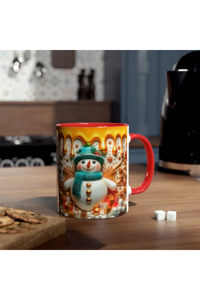 3D Kardan Adam Kupa – Kışa Özel Sıcacık Bir Dokunuş