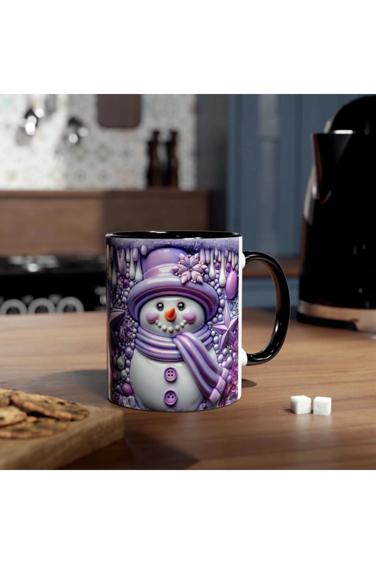 3D Kardan Adam Tasarımlı Özel Kupa