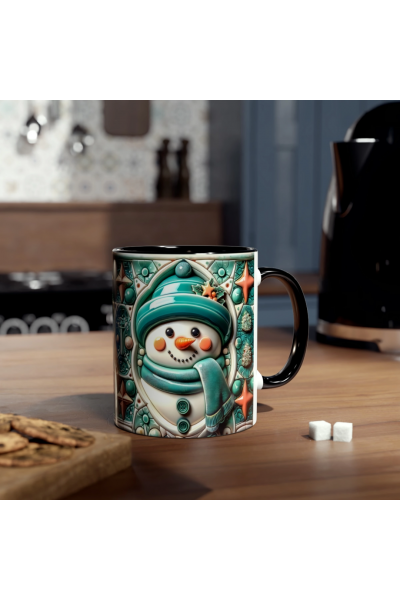 3D Kardan Adam Kupa – Kışa Özel Sıcacık Bir Dokunuş