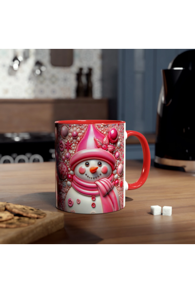 3D Kardan Adam Kupa – Kışa Özel Sıcacık Bir Dokunuş