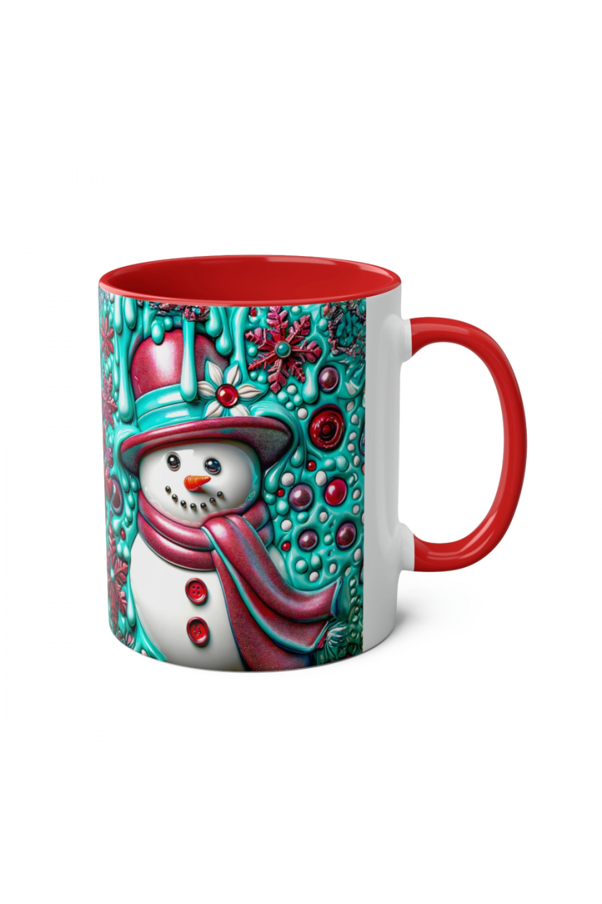 3D Kardan Adam Tasarımlı Özel Kupa