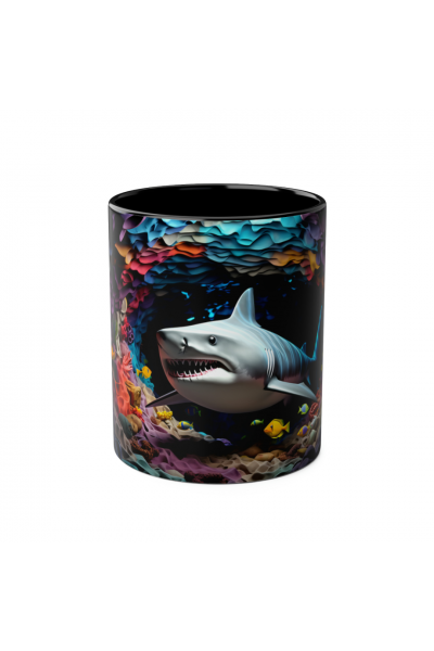 3D Köpekbalığı Kupa