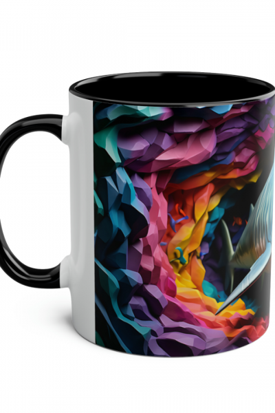 3D Köpekbalığı Kupa