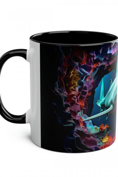 3D Köpekbalığı Kupa