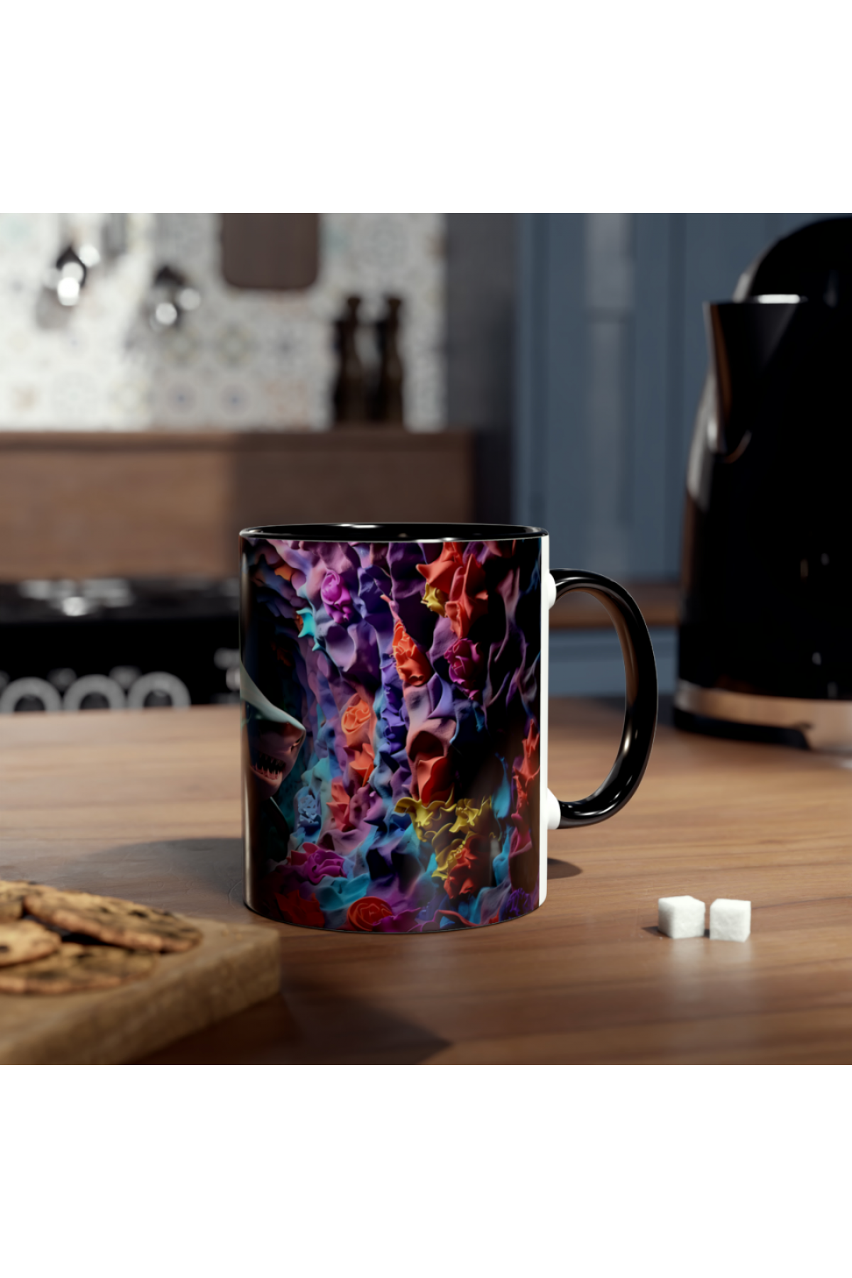 3D Köpekbalığı Kupa - Özel Tasarım