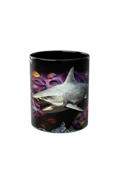 3D Köpekbalığı Kupa