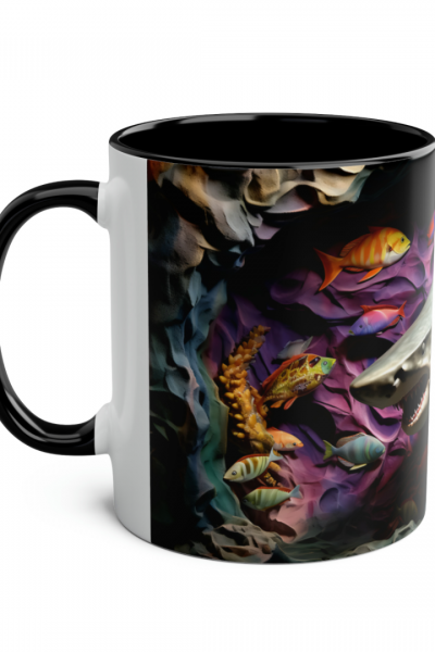 3D Köpekbalığı Kupa