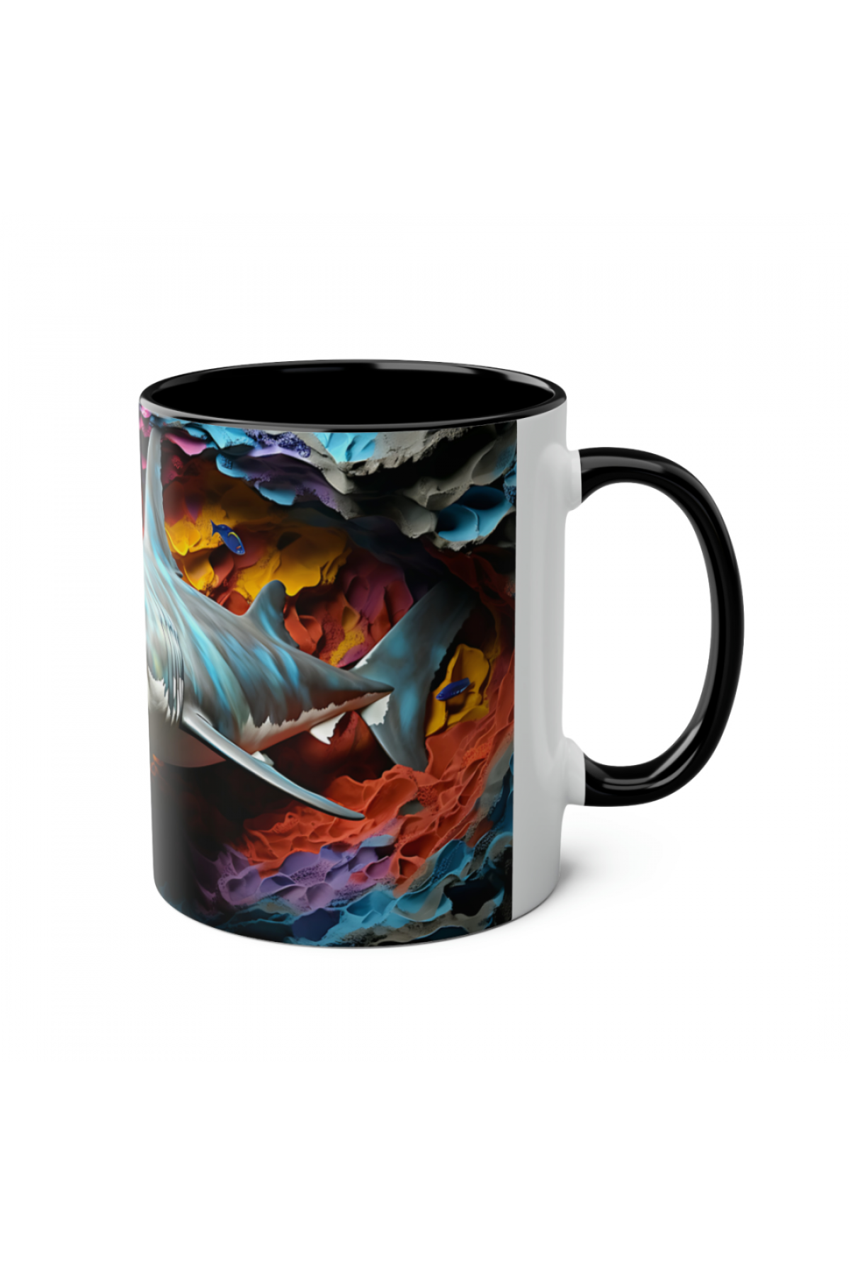 3D Köpekbalığı Kupa - Özel Tasarım