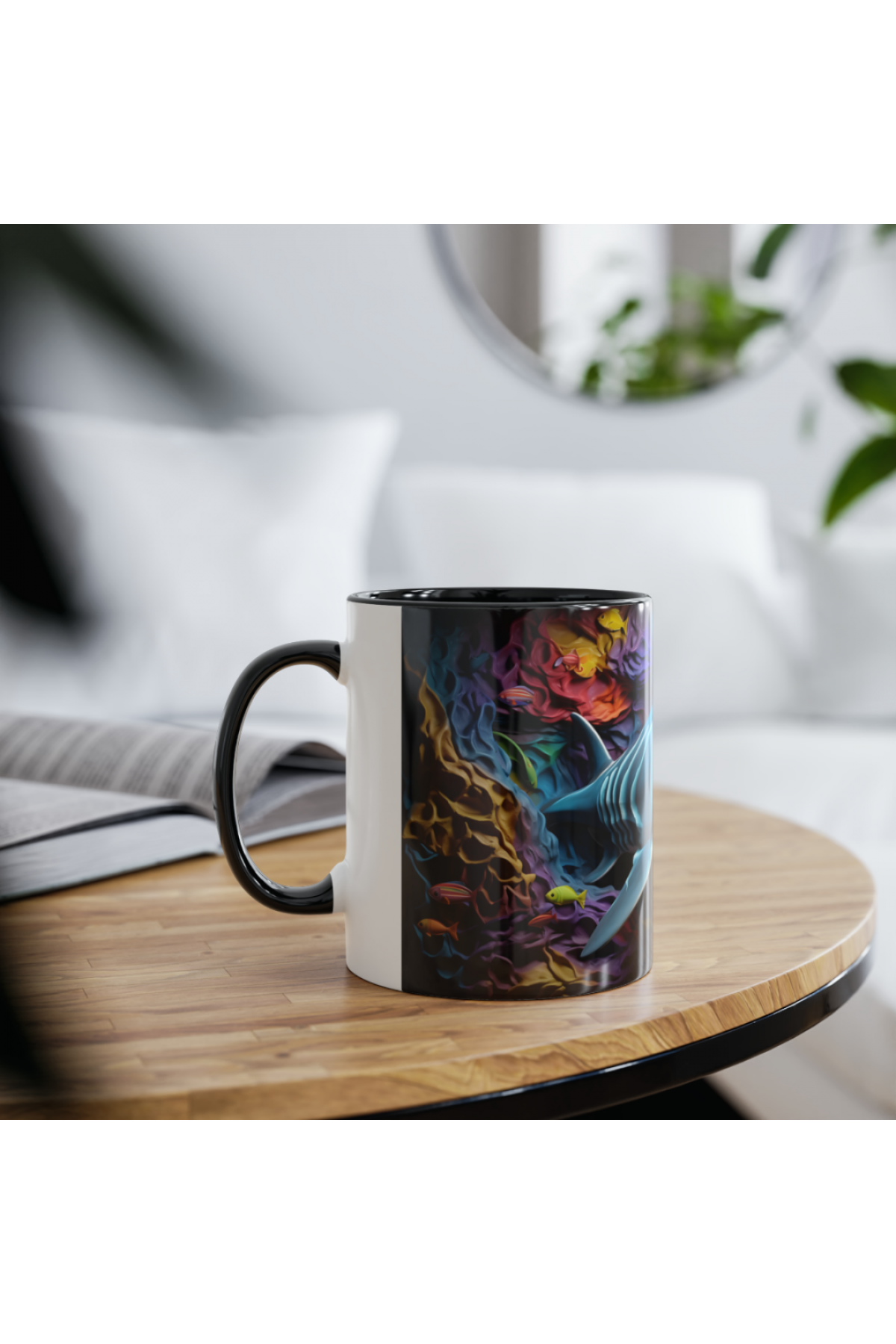 3D Köpekbalığı Kupa - Özel Tasarım