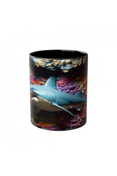 3D Köpekbalığı Kupa