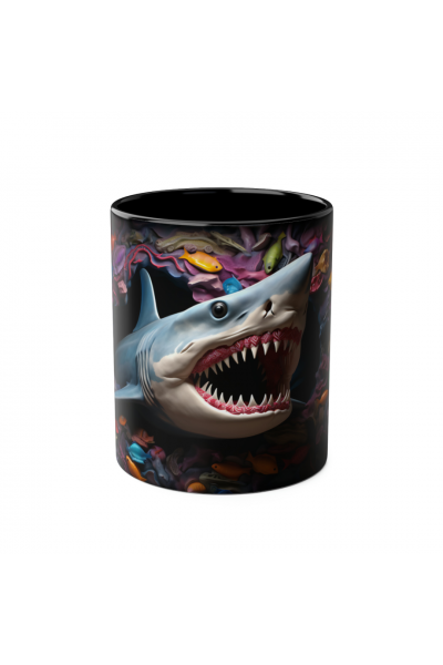 3D Köpekbalığı Kupa