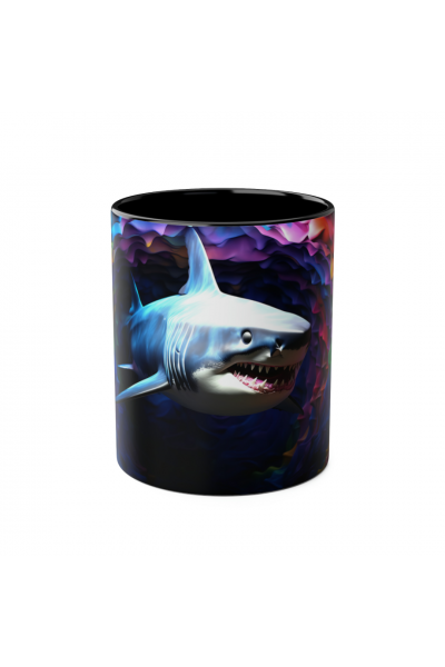 3D Köpekbalığı Kupa