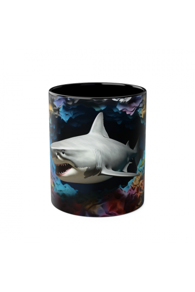 3D Köpekbalığı Kupa