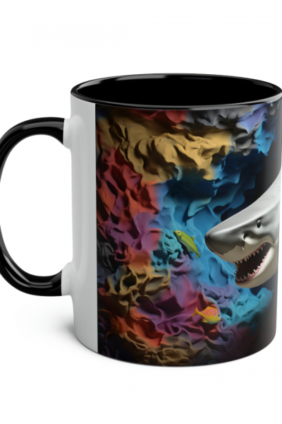 3D Köpekbalığı Kupa