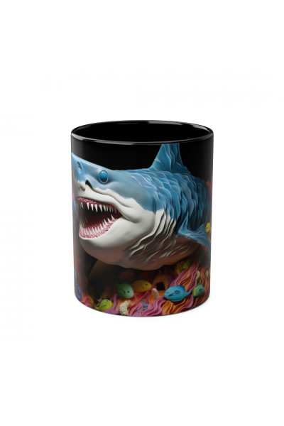 3D Köpekbalığı Kupa