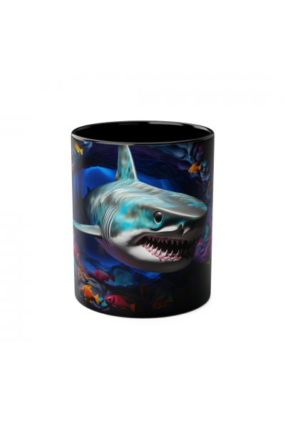 3D Köpekbalığı Kupa