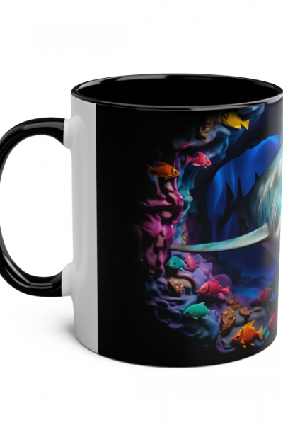 3D Köpekbalığı Kupa