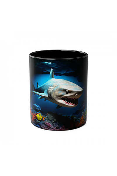 3D Köpekbalığı Kupa