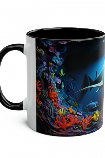 3D Köpekbalığı Kupa