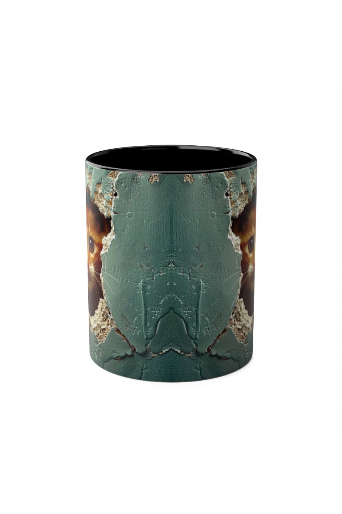 3D Sevimli Kedi Tasarımlı Porselen Kupa