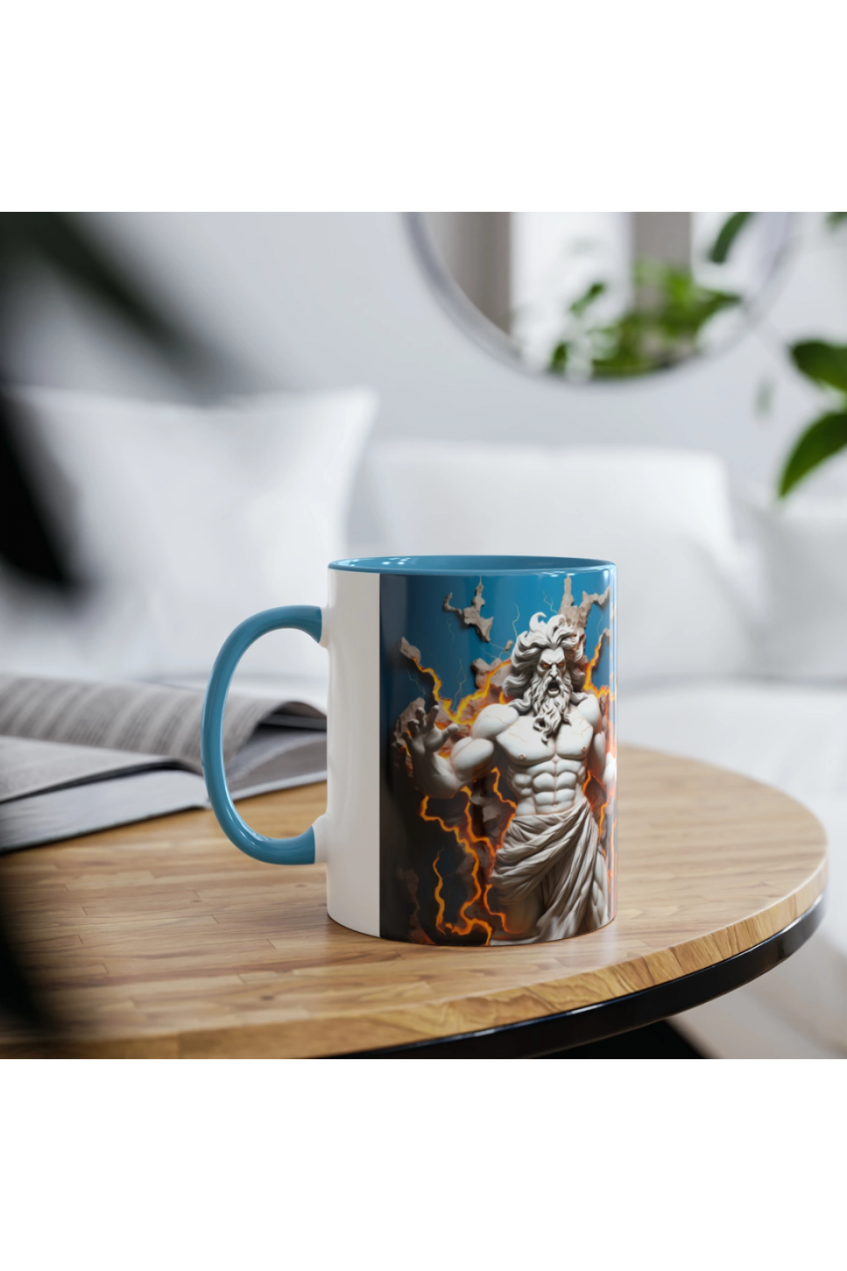 3D Zeus Tasarımlı Mitolojik Kupa