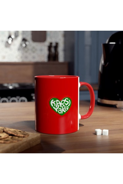 Karşıyaka Temalı Özel Tasarım Renkli Kupa