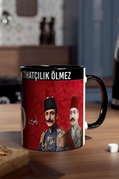İttihatçılar Ölür İttihatçılık Ölmez Baskılı Kupa – Tarih Temalı Özel Tasarım Kupa Bardak